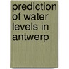 Prediction of water levels in antwerp door Laumen
