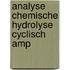 Analyse chemische hydrolyse cyclisch amp