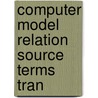Computer model relation source terms tran door Benoy