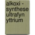 Alkoxi - synthese ultrafyn yttrium