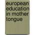 European education in mother tongue