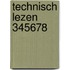 Technisch lezen 345678