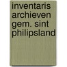 Inventaris archieven gem. sint philipsland by Uil