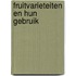 Fruitvarieteiten en hun gebruik
