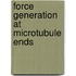 Force generation at microtubule ends