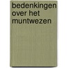 Bedenkingen over het Muntwezen door J.H. van Swinden