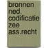 Bronnen ned. codificatie zee ass.recht