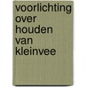 Voorlichting over houden van kleinvee door Graaff