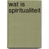 Wat is spiritualiteit