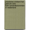 Preadvies omtrent het gebruik vam kalk-cementkolommen in Nederland door Onbekend