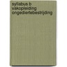 Syllabus b vakopleiding ongediertebestrijding by Unknown