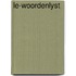 Le-woordenlyst