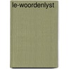 Le-woordenlyst door Gerrittsen