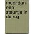 Meer dan een steuntje in de rug