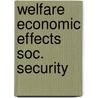 Welfare economic effects soc. security door Muffels