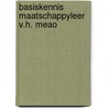Basiskennis maatschappyleer v.h. meao door Laros