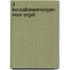 4 koraalbewerkingen voor orgel