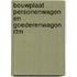 Bouwplaat Personenwagen en Goederenwagon RTM