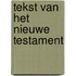 Tekst van het nieuwe testament