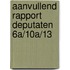 Aanvullend rapport deputaten 6a/10a/13