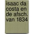 Isaac da costa en de afsch. van 1834
