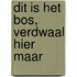 Dit is het bos, verdwaal hier maar