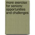 More Exercise for Seniors: Opportunities and Challenges
