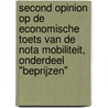 Second opinion op de Economische Toets van de Nota Mobiliteit, onderdeel "Beprijzen" door L.A. Tavasszy
