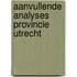 Aanvullende analyses provincie Utrecht