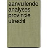 Aanvullende analyses provincie Utrecht door J.E.F. van Dongen