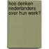 Hoe denken Nederlanders over hun werk?