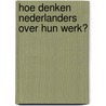Hoe denken Nederlanders over hun werk? door P. Smulders