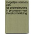 Mogelijke vormen van ICT-ondersteuning in processen van streekontwikkling
