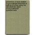 Prevention of work related musculoskletal disorders & setting priorities using the standardized Dutch musculoskeletal questionnaire
