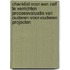 Checklist voor een zelf te verrichten procesevaluatie van ouderen-voor-ouderen projecten