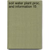 Soil water plant proc. and information 15 door Onbekend