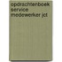 Opdrachtenboek service medewerker JCT