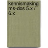Kennismaking MS-Dos 5.X / 6.X by A.H. Wesdorp
