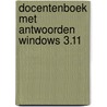 Docentenboek met antwoorden windows 3.11 door A.H. Wesdorp