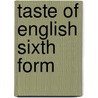 Taste of english sixth form door Vanachter