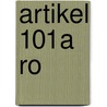 Artikel 101A RO by J.E.H.M. Pinckaers