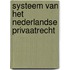 Systeem van het nederlandse privaatrecht