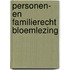 Personen- en familierecht bloemlezing
