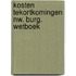 Kosten tekortkomingen nw. burg. wetboek