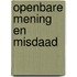 Openbare mening en misdaad