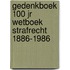 Gedenkboek 100 jr wetboek strafrecht 1886-1986