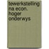 Tewerkstelling na econ. hoger onderwys
