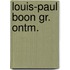Louis-paul boon gr. ontm.
