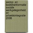 Sector- en bedrijfsinformatie Sociale Werkgelegenheid en Arbeidsintegratie 2008