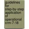 Guidelines for step-by-step application of operational CRM-7-18 by O. Hermans